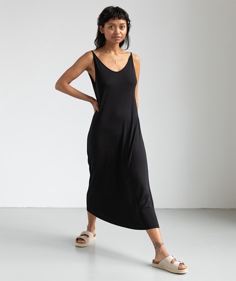 JAN N JUNE Triangle Midi Kleid schwarz