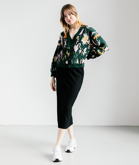NATIVE YOUTH Evergreen Cardigan gemustert