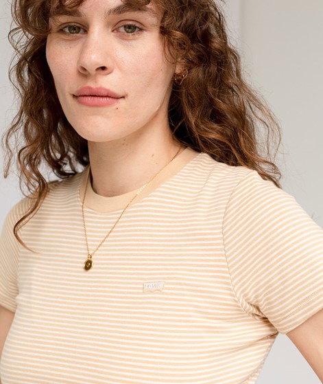 LEVI`S SS Rib Baby Tee T-Shirt beige