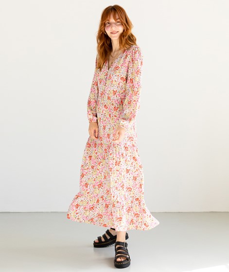 VILA VIKikki V-Neck Midi Kleid gemustert