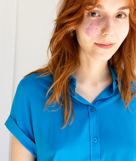 SAMSOE SAMSOE Majan Bluse Blau