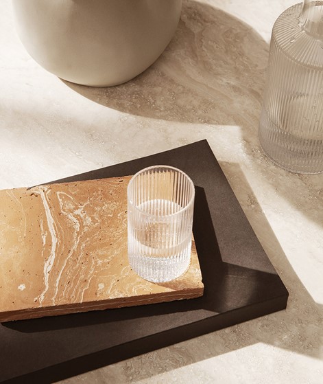 FERM LIVING Ripple Lid  Glas farblos