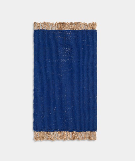FERM LIVING Block Teppich blau