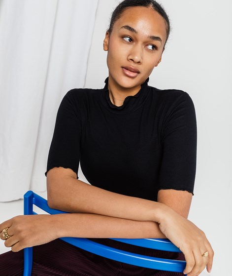 KAUF DICH GLCKLICH Turtleneck T-Shirt Schwarz