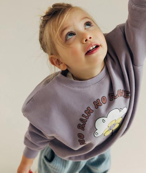 KAUF DICH GLCKLICH KIDS Sweater lila aus Bio-Baumwolle