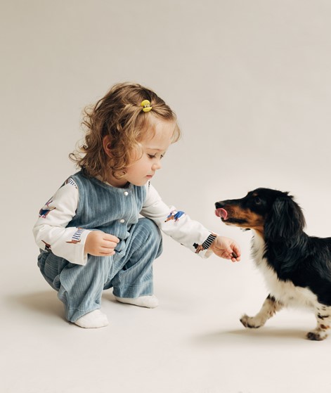 KAUF DICH GLCKLICH KIDS Overall in blau aus Bio-Baumwolle