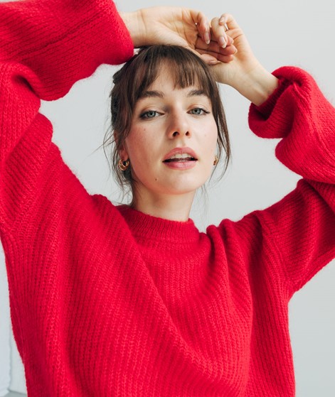 KAUF DICH GLCKLICH Strickpullover Rot