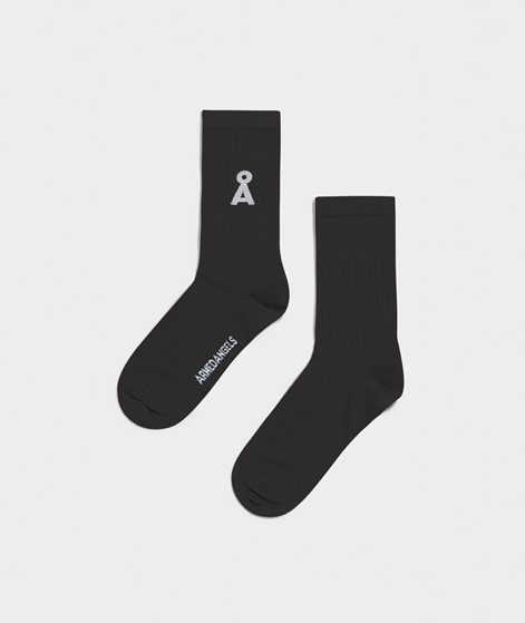 ARMEDANGELS Saamu Bold Socken Gr. 35-46 Schwarz