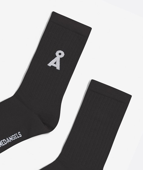 ARMEDANGELS Saamu Bold Socken Gr. 35-46 Schwarz