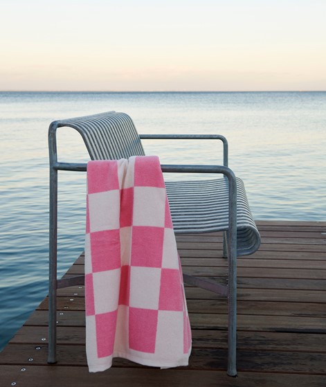 HAY Check Badetuch (136x70) Pink