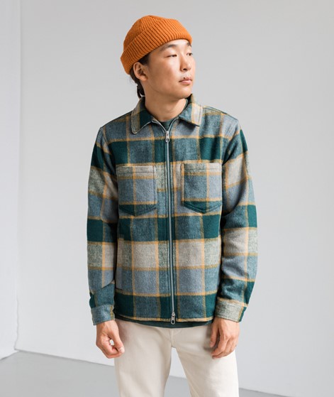 REVOLUTION Overshirt Zip  Jacke kariert