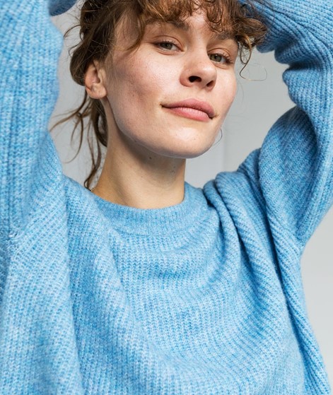 KAUF DICH GLCKLICH Strickpullover blau