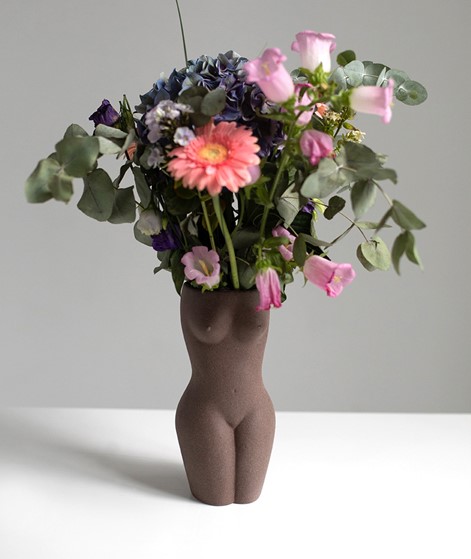 DOIY Body Vase braun