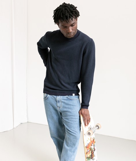 NOWADAYS Two Toned Pullover blau