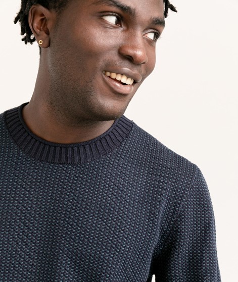 NOWADAYS Two Toned Pullover blau