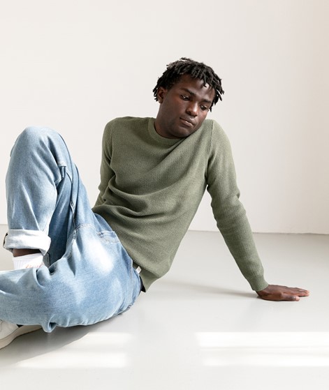 NOWADAYS Structured Pullover grn