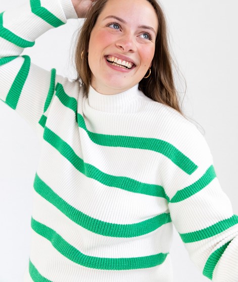 VILA VIRil Mockneck Rib Pullover wei