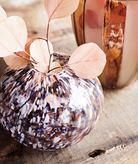 MADAM STOLTZ Glas Vase  gemustert