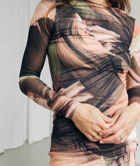OBJECT OBJLotte Mesh  Kleid gemustert