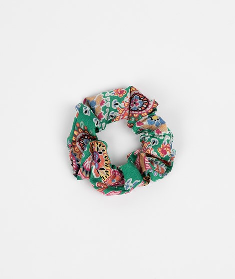 EBBA Scrunchie green flowers