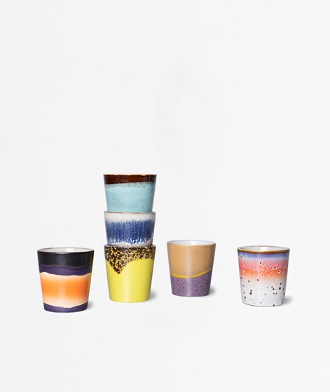 HKLIVING 70s Kaffee Becher mehrfabig