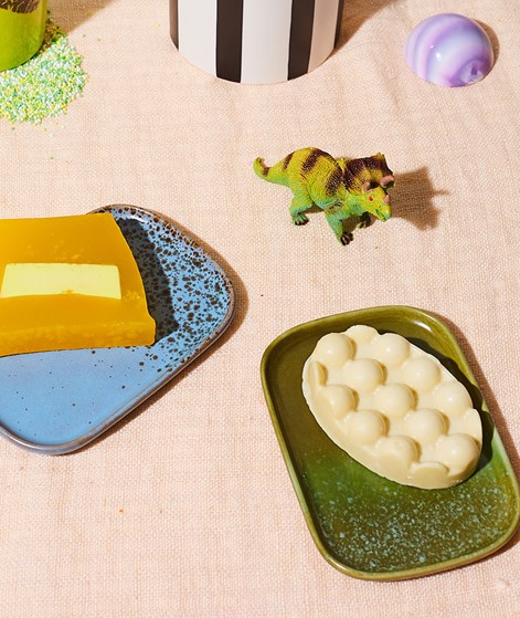 HKLIVING 70s Tablett 2er-Set mehrfarbig