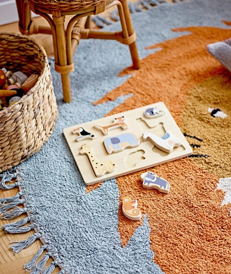 BLOOMINGVILLE Holz Puzzle braun