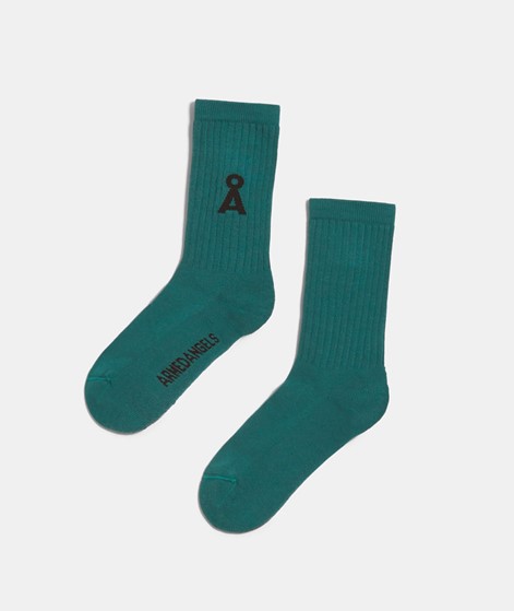 ARMEDANGELS Saamu Bold Socken Gr. 36-46 Petrol
