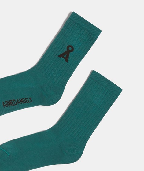 ARMEDANGELS Saamu Bold Socken Gr. 36-46 Petrol