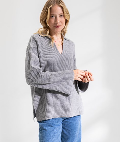 DARIADH Elise Strickpullover in Grau