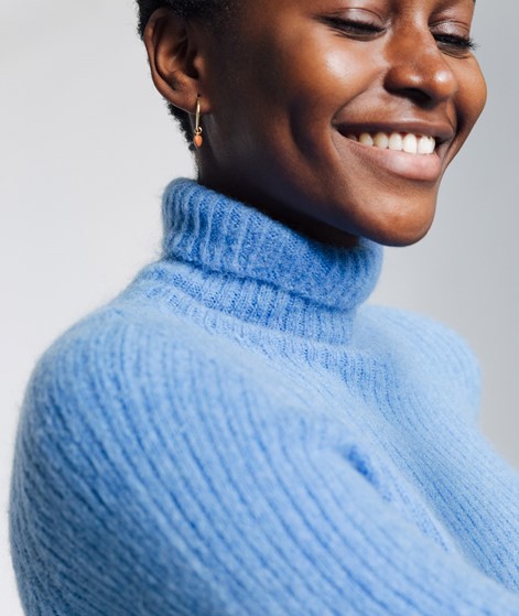 KAUF DICH GLCKLICH Strickpullover blau