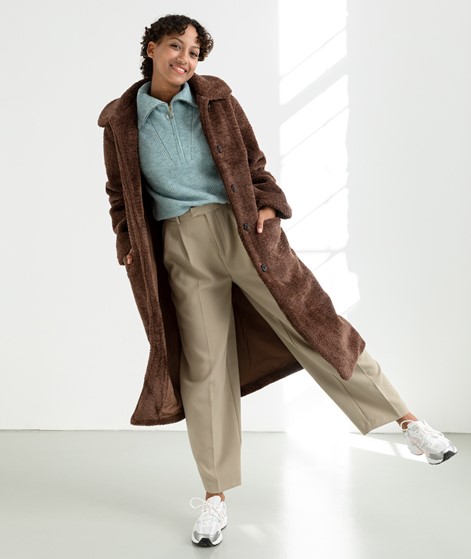 ANOTHER LABEL Moussy Mantel braun