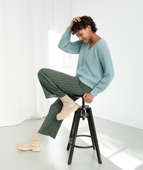 VILA VIChinti V-Neck Pullover Blau