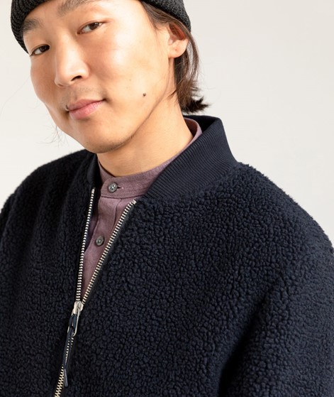 REVOLUTION Fleece Bomberjacket Blau