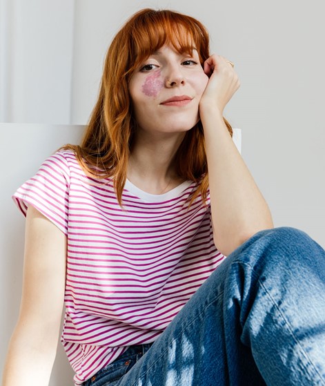 MADS NORGAARD Stripe Teasy T-Shirt gestreift