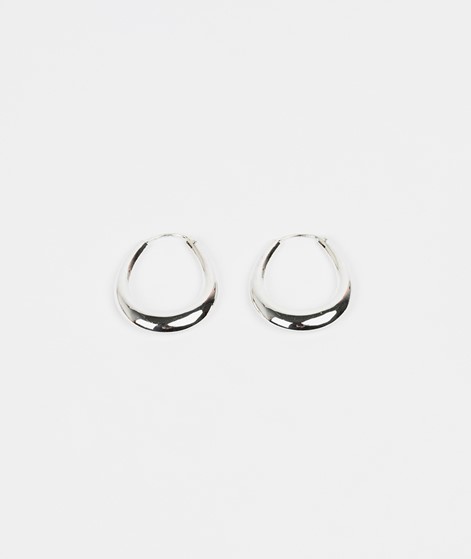 FLAWED Oval Creolen Silber