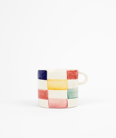 ANNA + NINA Groovy Checkered Tasse mehrfarbig