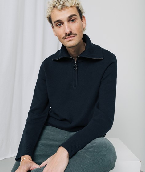 SAMSOE SAMSOE Ryder Pullover Blau