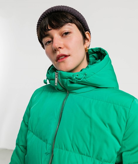 YAS YASPuffa Long Down Wintermantel Grn