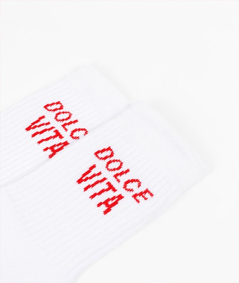 ON VACATION Dolce Vita Tennis Socken Gr. 35-46 Weiß