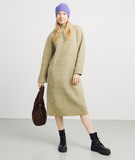 OBJECT OBJMinna L/S Knit Kleid Beige