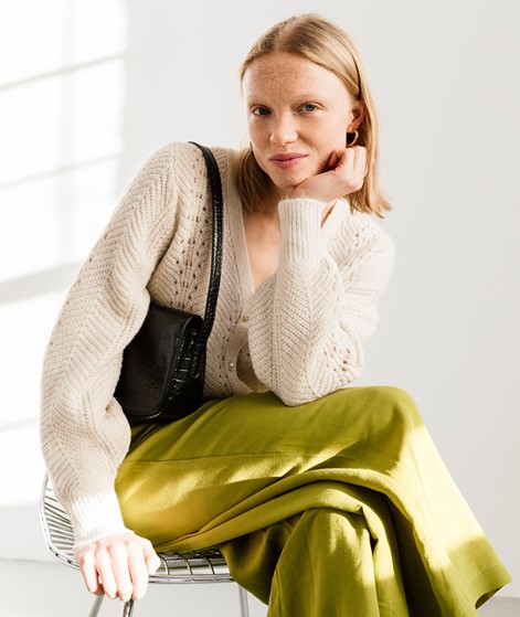 VILA VIPolana Glitter Cardigan Beige