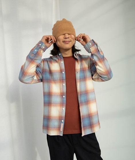 REVOLUTION Button-Down Hemd kariert