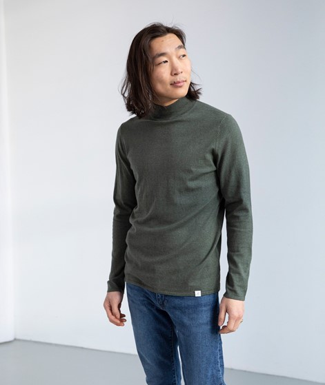 NOWADAYS Turtle Neck Pullover Grn