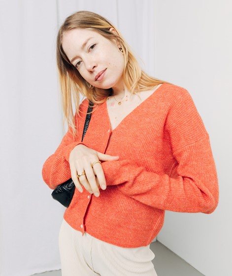 VILA VIVanna Cardigan Orange