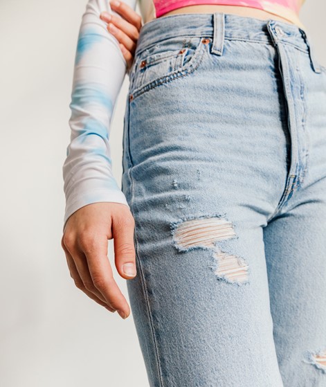 LEVI`S® Ribcage Straight Ankle Jeans Blau