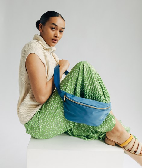 YUKU Nylon-Bauchtasche Blau