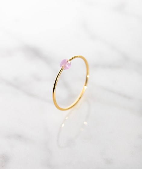 KAUF DICH GLCKLICH Ring Gold Lilac