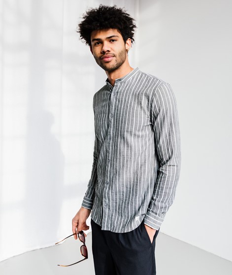 NOWADAYS Crincle Stripe Hemd gestreift