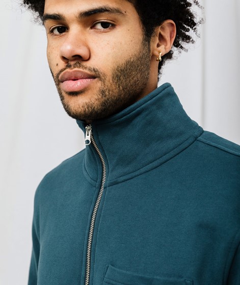 KAUF DICH GLCKLICH Zip Sweater Cyan